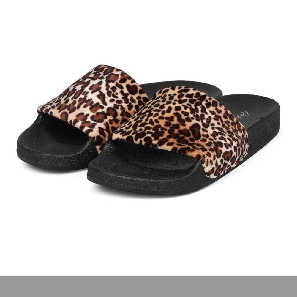 New Qupid Open Toe Molded Footbed Slide
